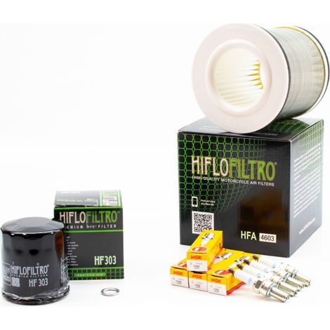 Kit Révision Filtres Bougies pour YAMAHA XJ 600 S Diversion de 1994 à 1997 - Sans Huile