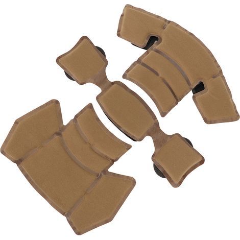 Innenfutter für Kampfhelme mit integrierter Memory-Schaum-Polsterung, Helmpolsterzubehör, braun (1/5)