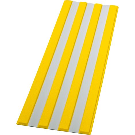 Bande d'aide à l'orientation - BAO 4 Nervures - Jaune/Gris - 6103233 (1/5)