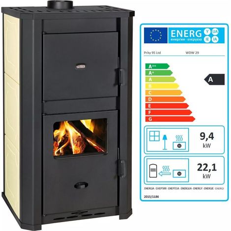 PRITY WD W29 D Wasserführender Kaminofen - 31.5 KW
