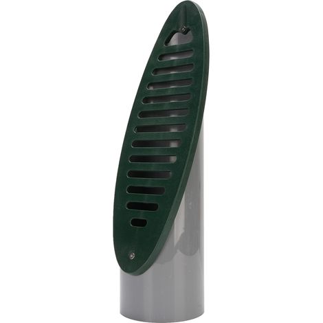 Émetteur de drain de cour en PVC avec grille amovible et inclinée, pour système de drainage vert (1/5)