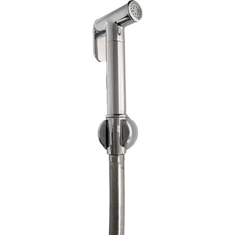 Kit complet de toilettes modernes avec tuyau argenté, complet (1/3)