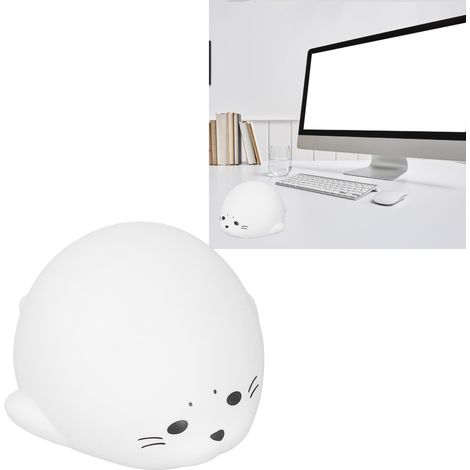 Silikon-Nachtlicht mit Dichtung, sanftes Licht, augenschonende Nachttischlampe, Geschenk fürs Schlafzimmer (1/5)
