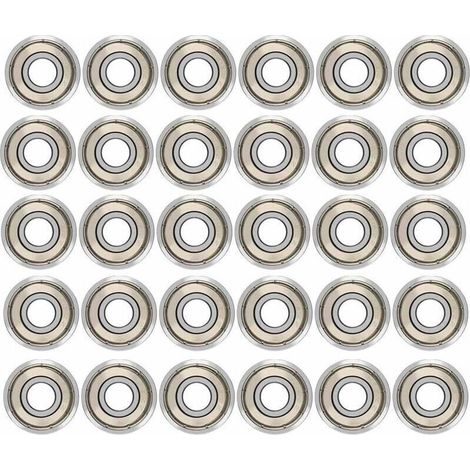 30pcs 608zz Roulements À Billes,Métal ble Blindage Roulements Speed Bearings Roulements À Billes De Qualité Pour Roller,Skateboard,Longboard,Waveboard,8 X 22 X 7mm