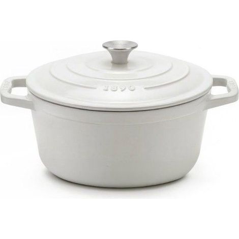 Cocotte de hierro fundido esmaltada - LA FONDERIE 1890 - IENA22 - Inducción para todo tipo de fuegos - Revestimiento esmaltado - Cocción homogénea (1/5)