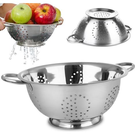 Colador de cocina de acero de 28 cm