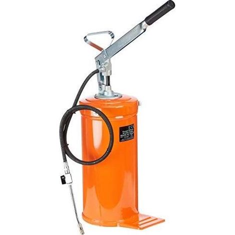 Vigor 5787012 Pompe Ingrassaggio a Barile con Accessori 12 Kg colore Nero