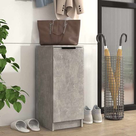 Meuble à Chaussures Étagère à Chaussures - Gris béton 30x35x70 cm Bois d'ingénierie BV646650 - BonneVie (1/5)