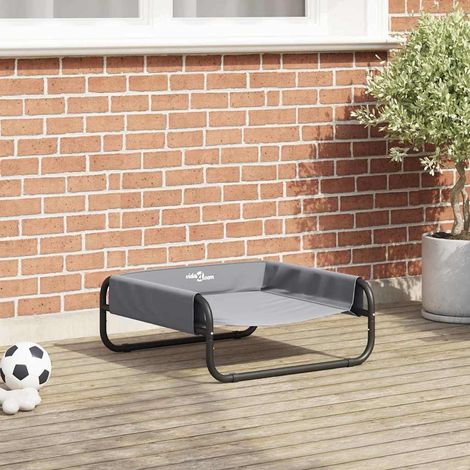 Hundebett Hellgrau 57 x 57 x 24 cm Stahl