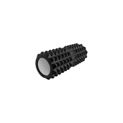 Rouleau de massage en mousse pour exercices de CrossFit, yoga et Pilates - Noir 1843, Couleur : Noir-Crezuo