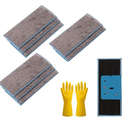 Mop Pads for iRobot Braava Jet M6/M6134, Washable Mop Pads, Reusable Mop Pads for M6, Wet Mop Pad for Braava Jet M6, with Gloves, Wet and Dry Replacement Cloth for iRobot Braava (1/5)
