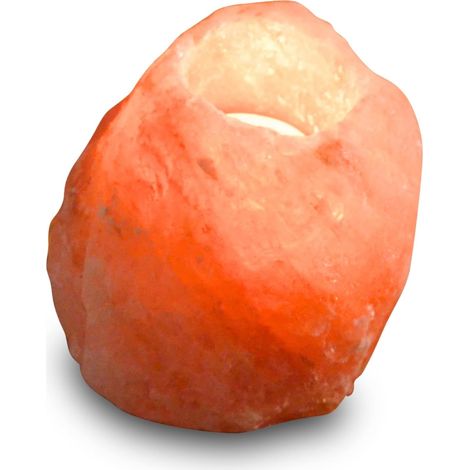 Bougeoir en Cristal de Sel Himalaya Rock600-900g- Sculpté à la Main - Porte-Bougie en Matière Naturelle de Qualité – Forme Naturelle (Le poids est envoyé au hasard entre 600 et 900 g） (1/5)