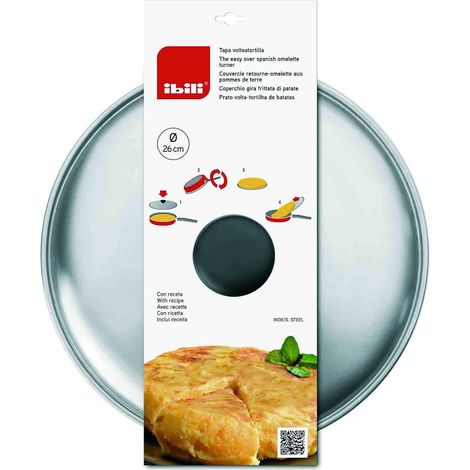 Coperchio per tortilla in acciaio inox con pomello in bachelite Ø26cm (1/5)