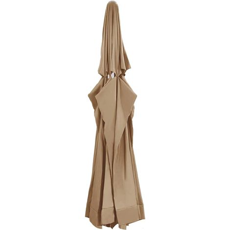 Ersatzbezug für Sonnenschirm Taupe 610 cm