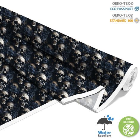 TESSUTI DECORATIVI PER ESTERNI OXFORD - Motivo Teschio I DX4122 (1/5)