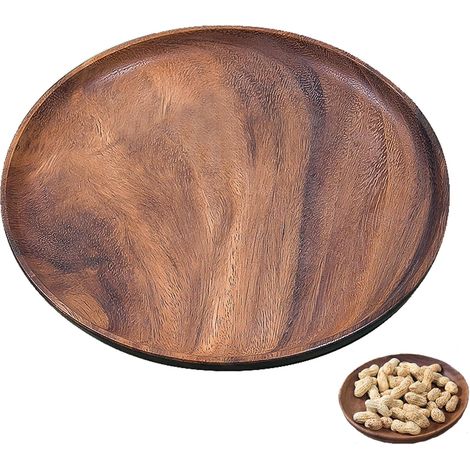Planche Ronde en Acacia Massif – 20 cm, Polyvalente