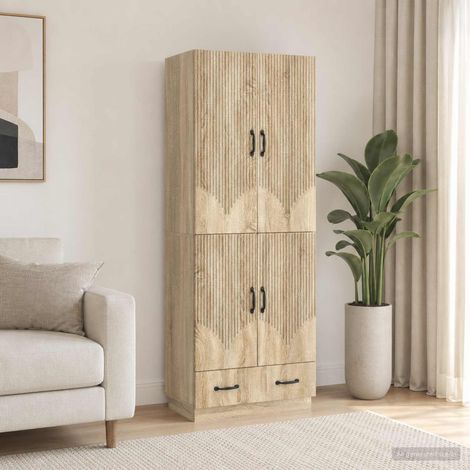 vidaXL Schrankset 2 pcs Sonoma-Eiche Holzwerkstoff (1/5)