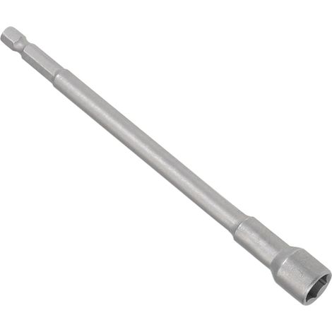 1 - Embout Magnétique - Douille 10 mm - Tige Hexagonale 1/4&34 - Acier CR-V Pour Perceuse Et Visseuse - Réparation Auto - Gris - 15 cm