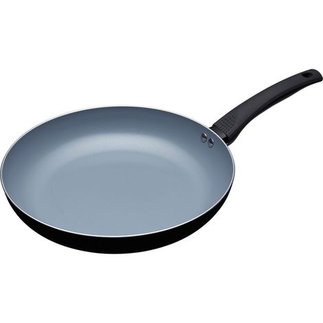 MasterClass Eco Induction Sartén con antiadherente PTFE, PFOA y BPA Free, grande, aluminio / hierro, negro / azul, 30 cm
