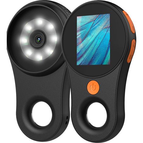 Microscope numérique portable 2025, dernier modèle, écran couleur IPS 2 pouces, loupe numérique portable grossissante 500x, microscope Marco pour enfants, B (1/5)