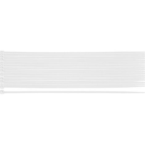 Bridas para cables Extreme de 2,5 × 200 mm, blancas, 100 unidades. (1/5)