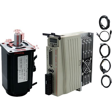Servomotore, coppia elevata, opzioni di controllo versatili, 1000 W con freno, 220 V-d (1/2)