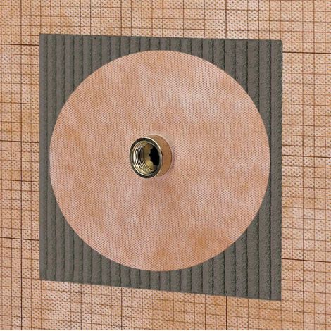 Schluter – Collerette d'étanchéité préfabriquée 25 mm – Kit de 5 collerettes – Conforme norme DIN 18534 – Pour pièces humides