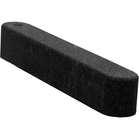 Bordure de bac à sable en caoutchouc / Bord de retenue - 100 x 15 x 15 cm - Noir