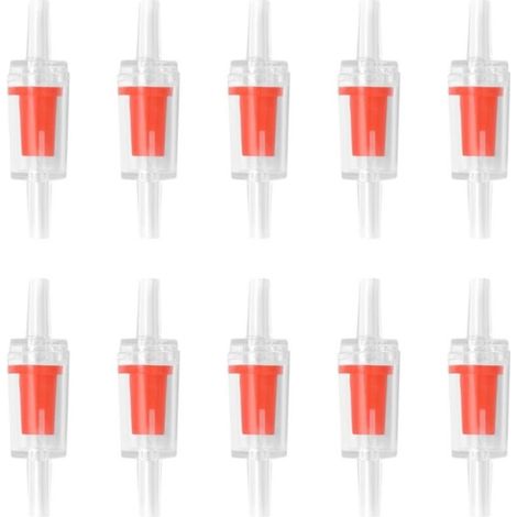 Check valves for aquarium air pumps, one-way plastic check valves, accessories and supplies for aquarium oxygen pumps