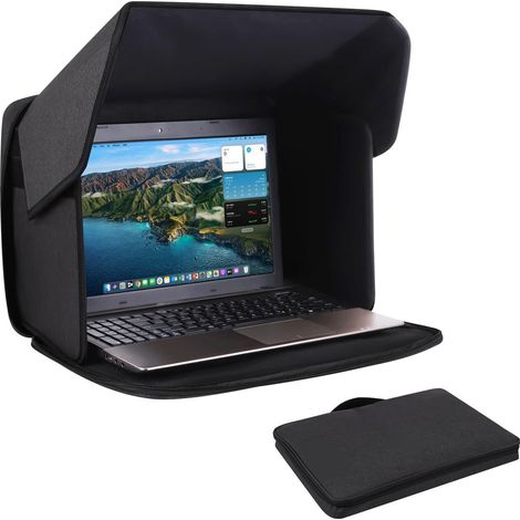 Pare-soleil pour ordinateur portable, écran anti-reflets et filtre de confidentialité, sacoche pour ordinateur portable pour le travail en extérieur-AquaForge (1/5)