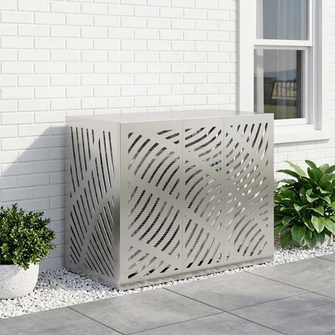 vidaXL Funda para Aire Acondicionado Plateado 110 x 50 x 80 cm (1/5)