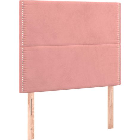 Maison Exclusive - Cabecero de cama rosa 80x5x118/128 cm Terciope (1/5)