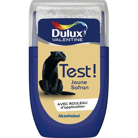 Testeur couleur Jaune Safrané 30 mL - Peinture Dulux Valentine