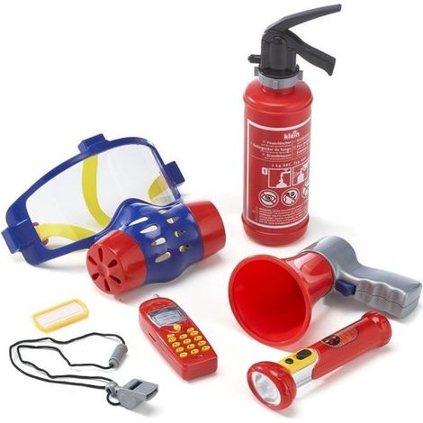 Set de pompier KLEIN avec masque a gaz et 7 pieces (1/5)