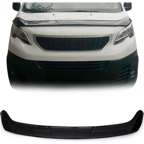 Déflecteur de Capot Compatible avec Peugeot Expert / Traveller 2016-2026 en Acrylique Noir