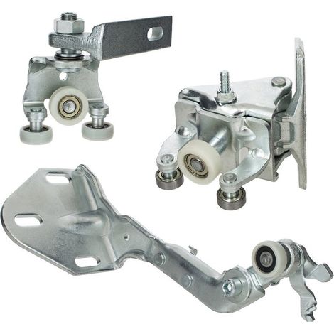Ensemble de 3 chariots pour porte latérale coulissante droite Iveco Daily VI 2014 : bas, milieu et haut. (1/2)