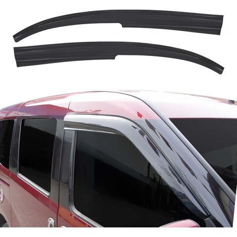 Déflecteurs de Vent Pluie d'air Compatible avec Renault Kangoo 2008-2019 en Acrylique Noir