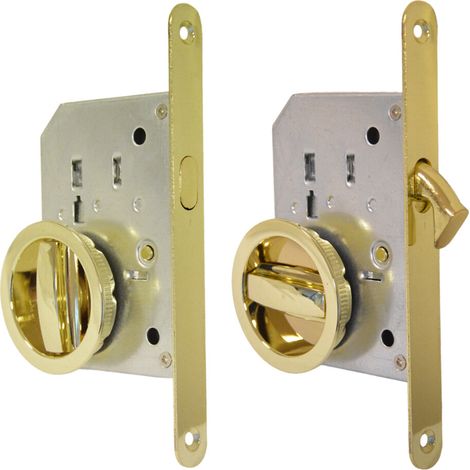 KIT PER PORTE SCORREVOLI CON SERRATURA OTTONE LUC. (1/5)