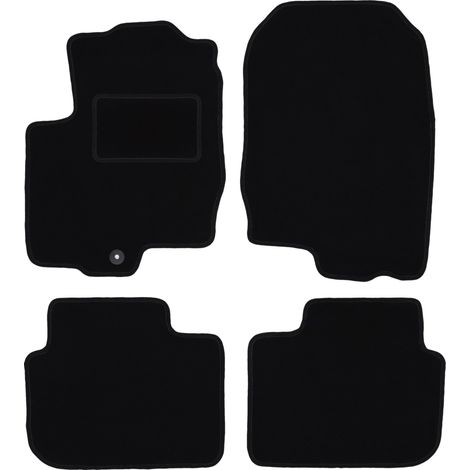 Alfombrillas de terciopelo negro para Mitsubishi Colt VI Z30 hatchback (2004-2008)