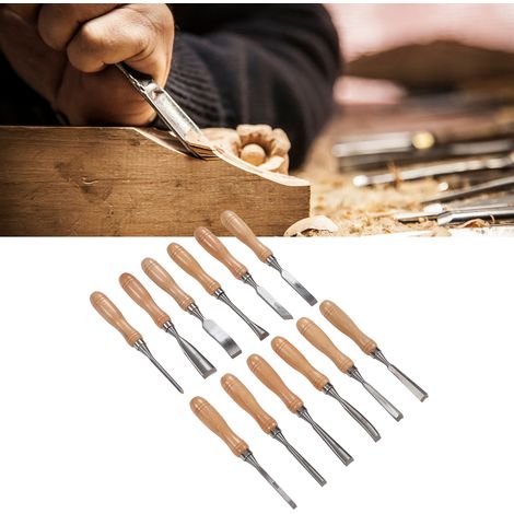 Ensemble de 12 ciseaux à bois faits à la main (1/5)