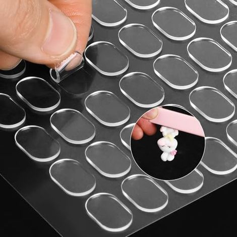 Doppelseitiger Gel - Kleber, Abnehmbarer Montage - Kneter Keine Spuren Transparenter Klebe - Kneter pour Aufhängen mur (1/5)