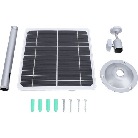 Decdeal Kamera Solarpanel 20W 5V IP68 wasserdichte Hocheffizienz -Monokristalline für Zuhause