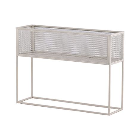 Netz Korb Blumenkasten 30x110cm Beige.
