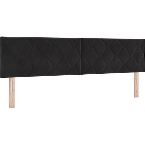 Maison Exclusive - Cabecero Negro 180 cm Terciopelo (1/5)