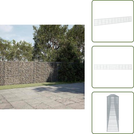 vidaXL Panier gabion avec couvercle 1200x50x150 cm fer galvanisé (1/5)