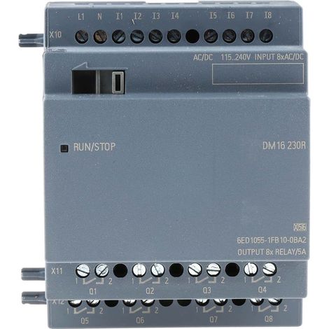 API - Module d'extension Siemens LOGO DM16 230R 0BA2 115 V/AC, 115 V/DC, 230 V/AC, 230 V/DC A865371