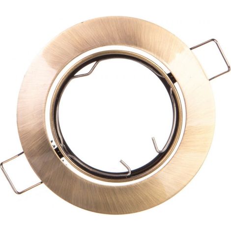 Spot de plafond Porto-K, IP20, rond, patiné, avec réglage d'angle, TYPE 5515