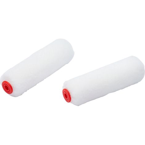 ProDec Advance 4 inch Twin Pack Medium Pile Ice Fusion Mini Paint Rollers per una finitura ultra liscia Verniciatura con pitture ad emulsione e satinate su pareti interne, soffitti, legno e metallo (1/5)