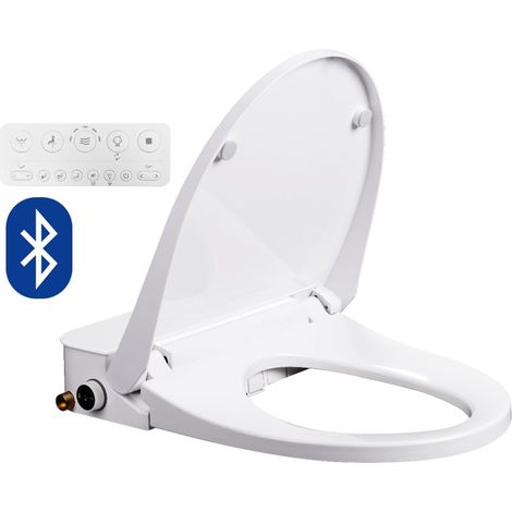 Abattant WC japonais – Buse antibactérienne autonettoyante – Double lavage à eau chaude – Siège chauffant – Connectivité Bluetooth – Toptoilet (1/7)