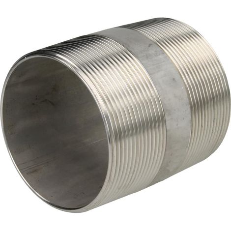 Double nipple de tuyau en inox 2 1/2'' x 60 mm